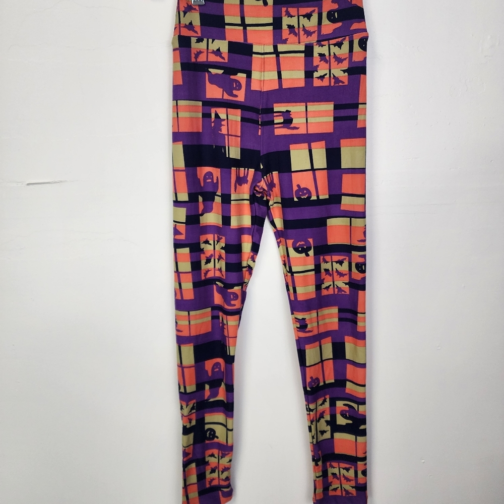 LuLaRoe Tween Leggings NWOT 2 pack Halloween 4th of July Fireworks Ghost Bat